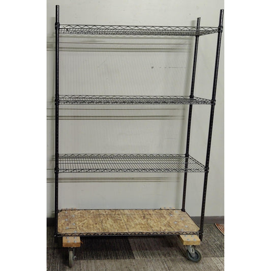 48" Rolling Wire Shelving Unit