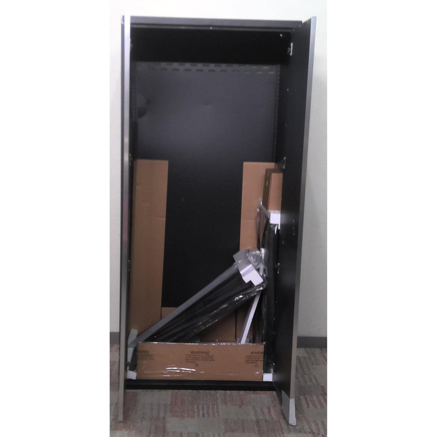36" x 80" Black and Gray Multi-Use Steel Storage Locker