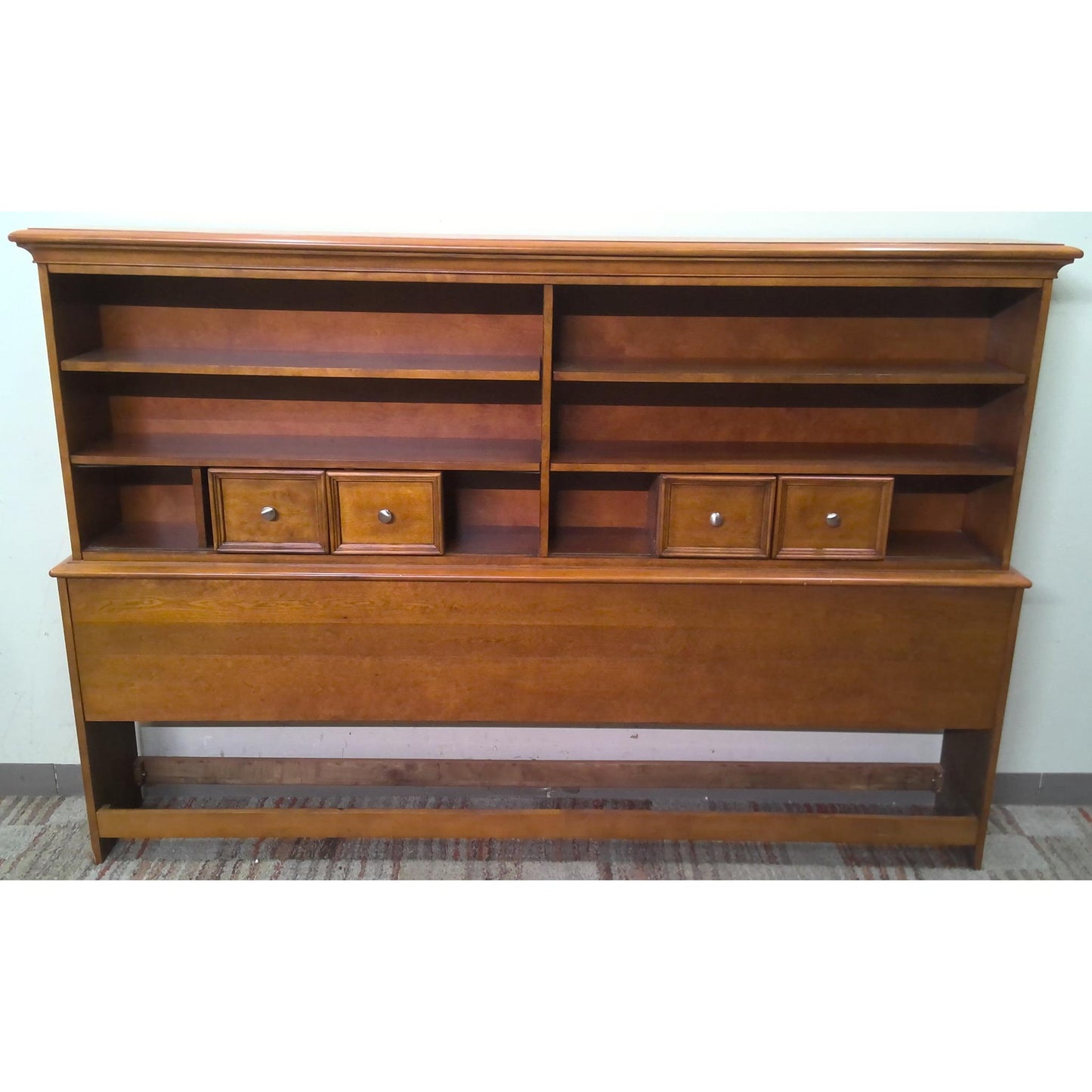 80" Headboard Shelving Unit