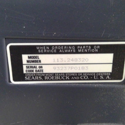 Sears Craftsman 12" Two Speed Band Saw