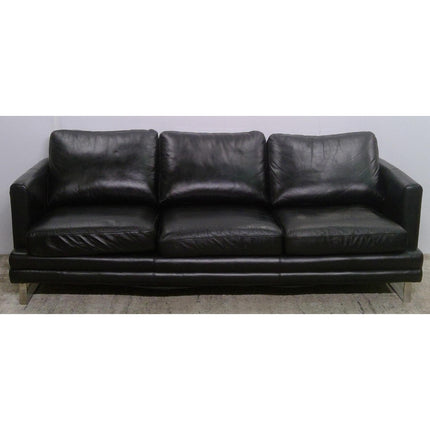 86" Black Sofa