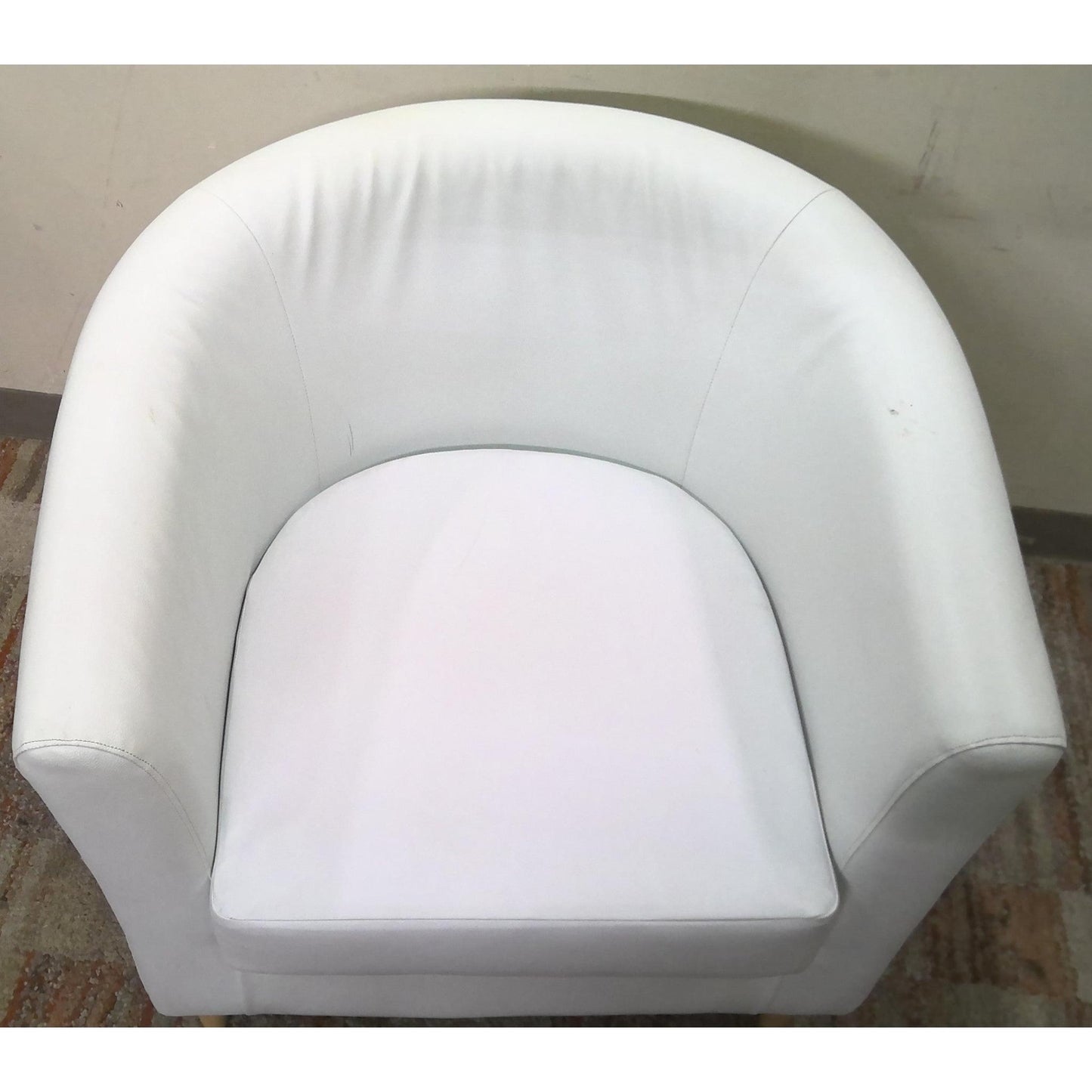 White Barrel Chair