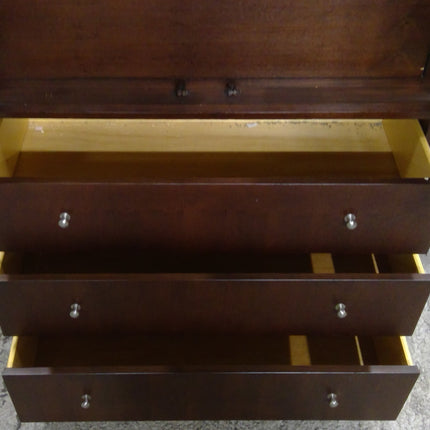 Dark Brown Wood Armoire