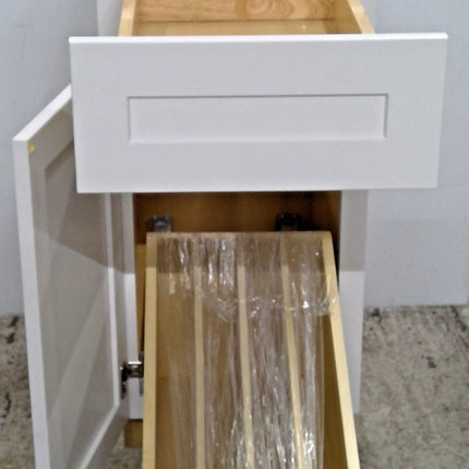 15" White Base Cabinet
