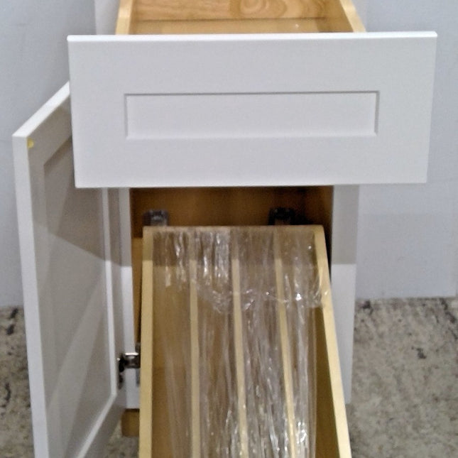 15" White Base Cabinet