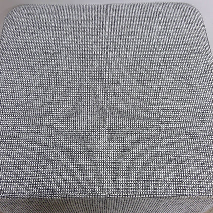 30" Square Gray Ottoman