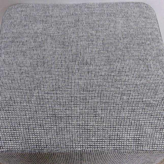 30" Square Gray Ottoman