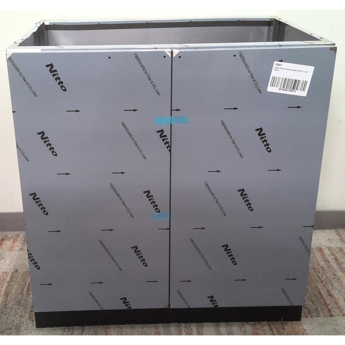 32" Stainless Steel 2-Door Outdoor Kitchen Cabinet