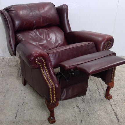 Burgundy Leather Recliner
