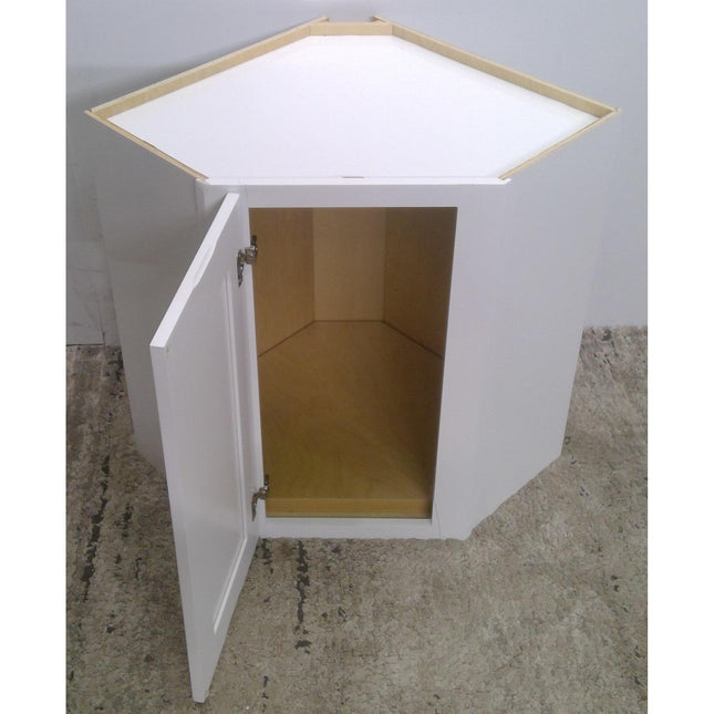 24" White Upper Corner Cabinet