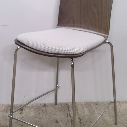 Wood and Metal Counter Height Stool