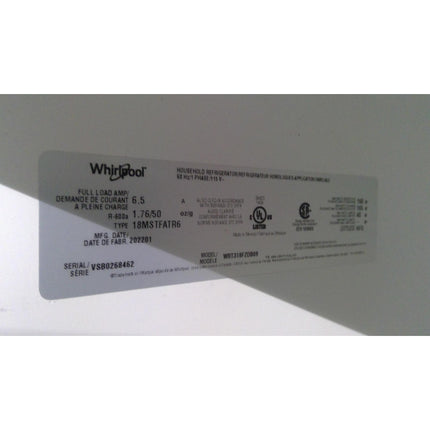 Whirlpool Black Top Freezer Refrigerator