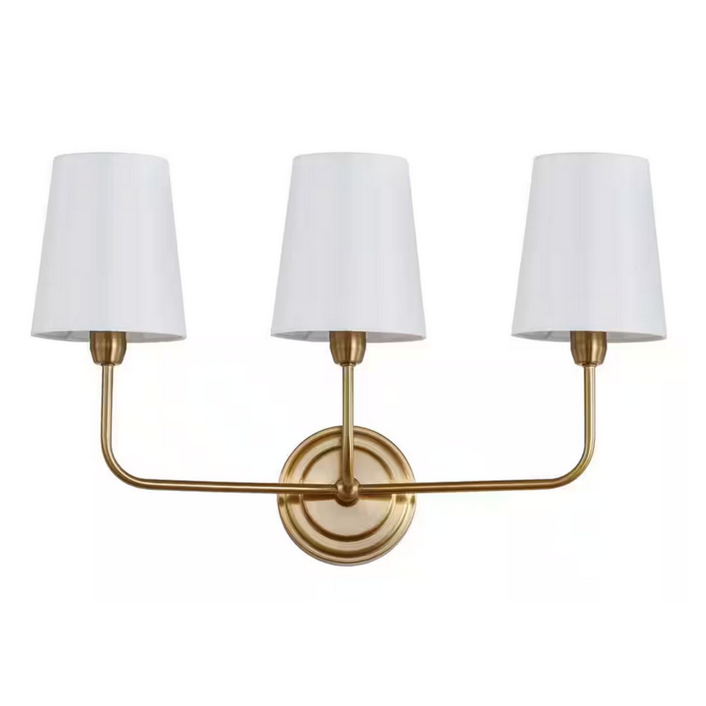3-Light Brass Gold Indoor Sconce