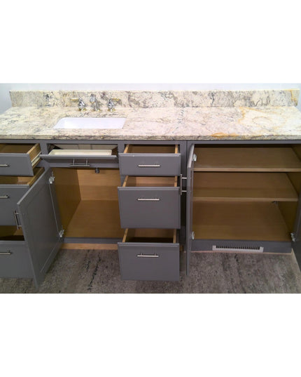 77" Granite Top Vanity
