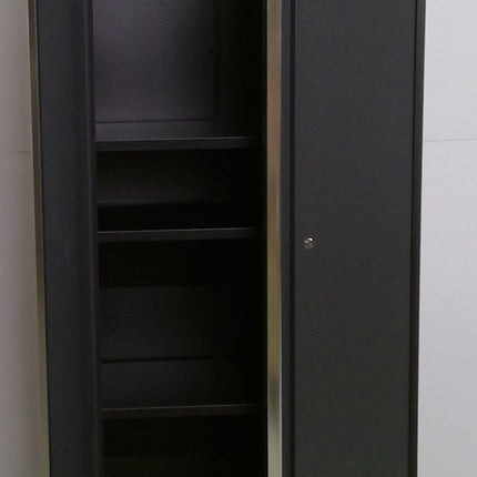 30" x 72" Black and Gray Steel Storage Locker
