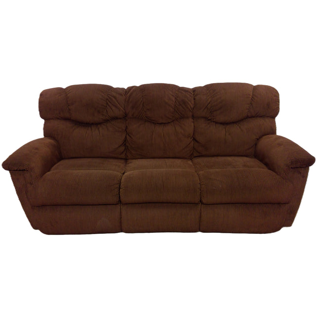 88" Brown Reclining Sofa