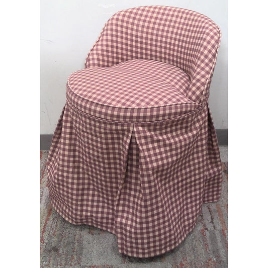 Plaid Teen Vanity Chair