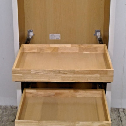 30" x 61.5" White Open Pantry Cabinet