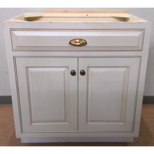 33" White Base Cabinet