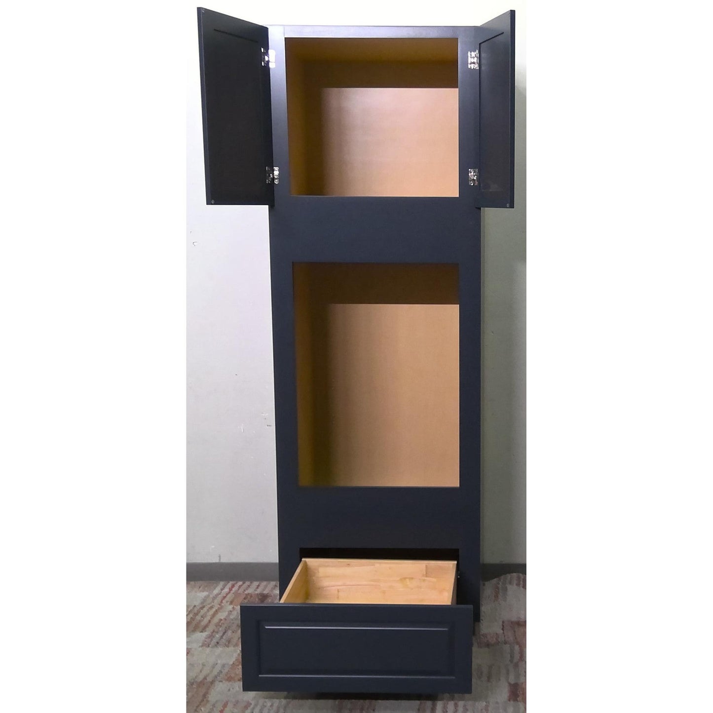 30" x 90" Blue Oven Cabinet