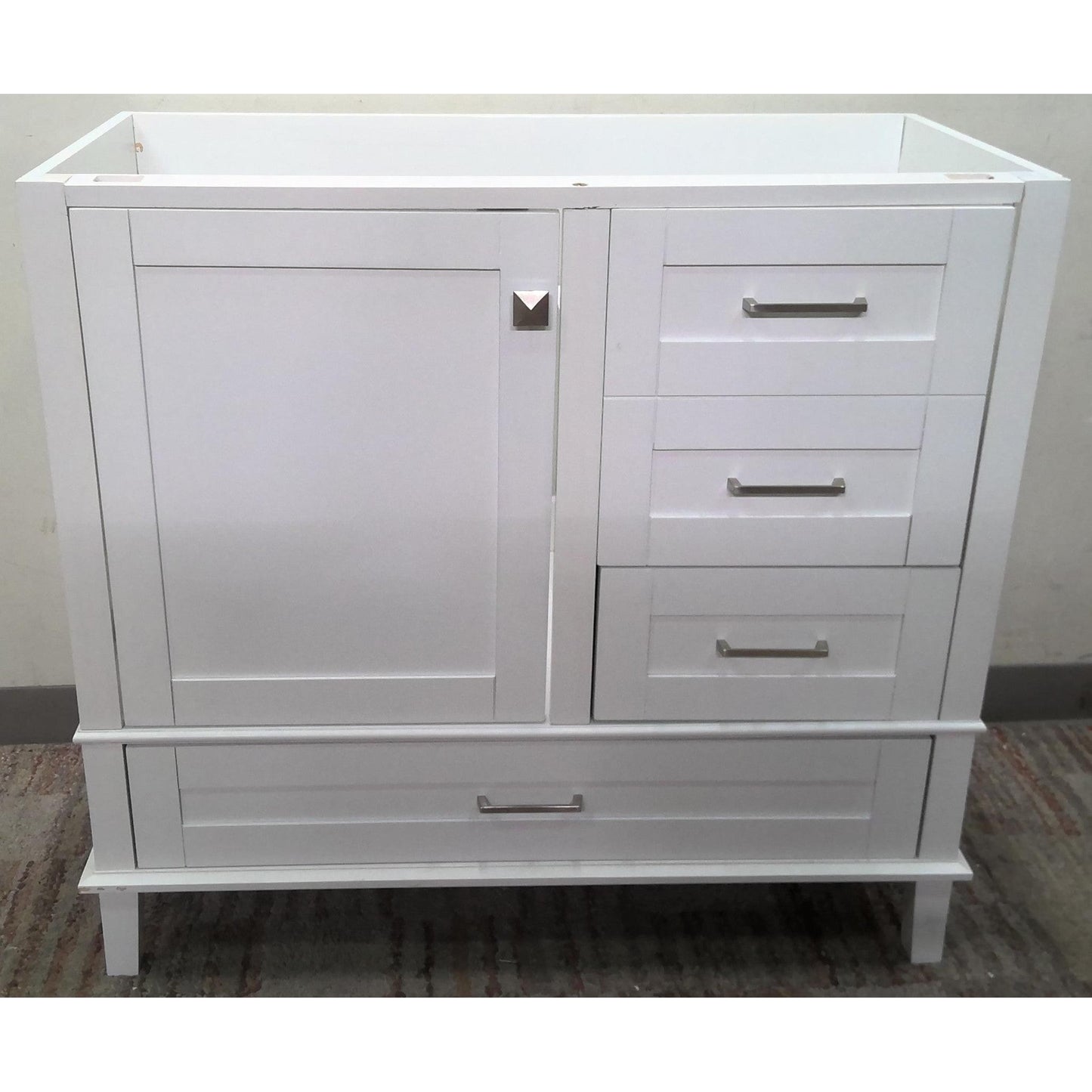 36" White Vanity Cabinet