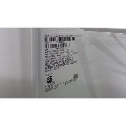 Kenmore Upright Freezer