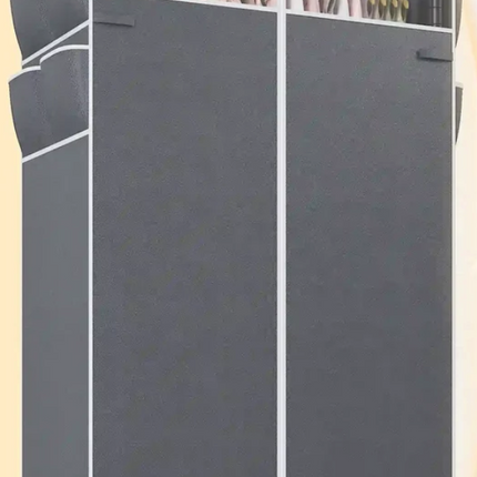 79"H Portable Clothes Rack with Cover