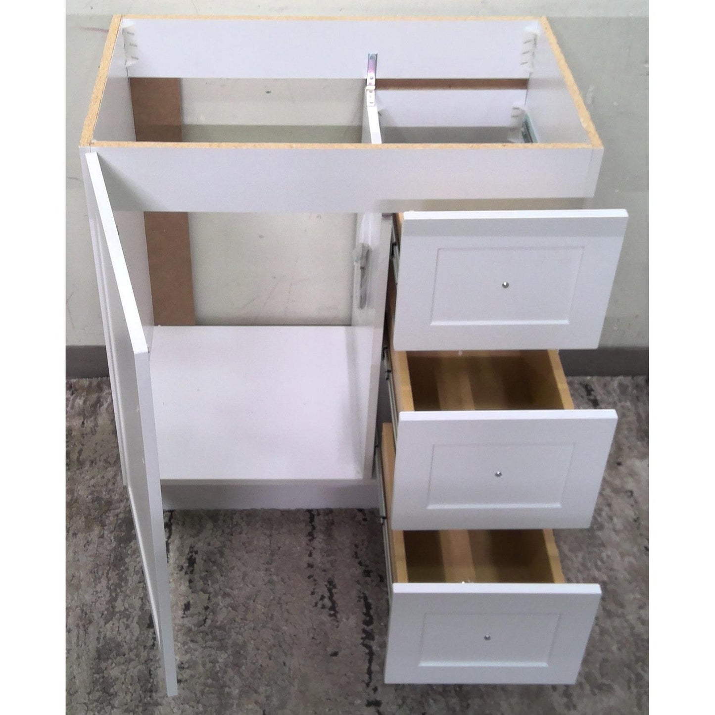 30" White Vanity Cabinet