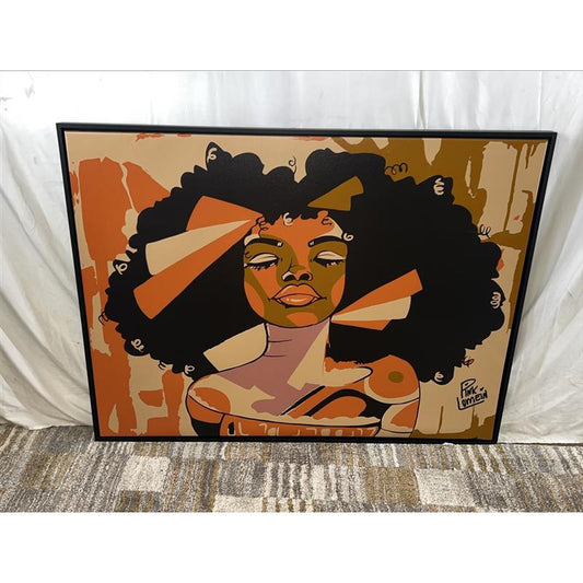 Retro Afro Woman Artwork