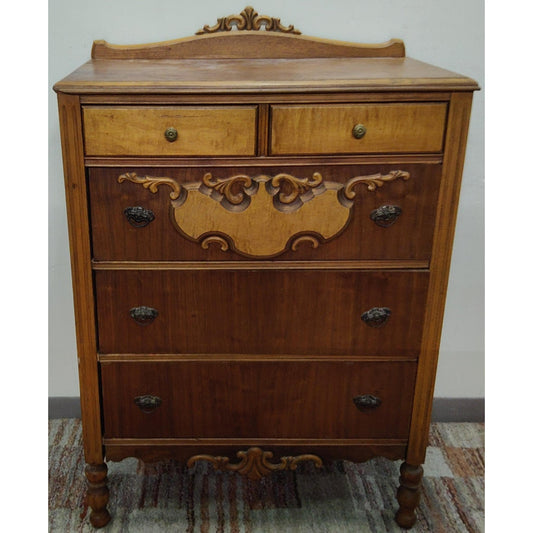 Vintage Ornate Wood Dresser