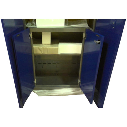 4-Piece Blue Steel Garage Storage Set
