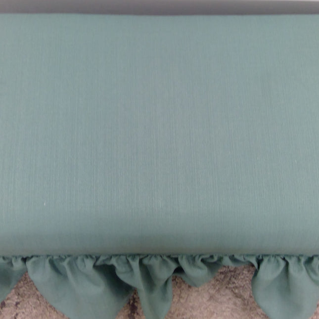 Green Ruffled Skirt Bench