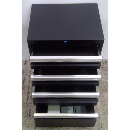 Black 4-Drawer Steel Tool Cabinet (Added 08/13/2026)