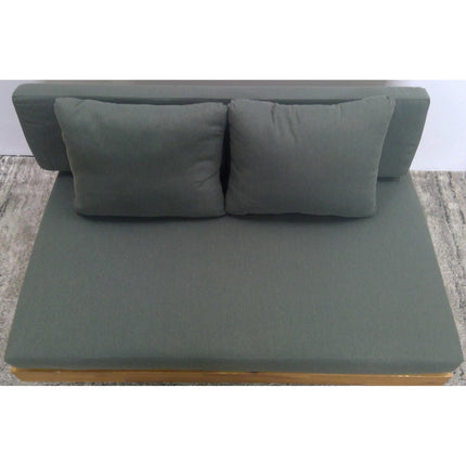 50" Outdoor Low Loveseat - Dravite Green