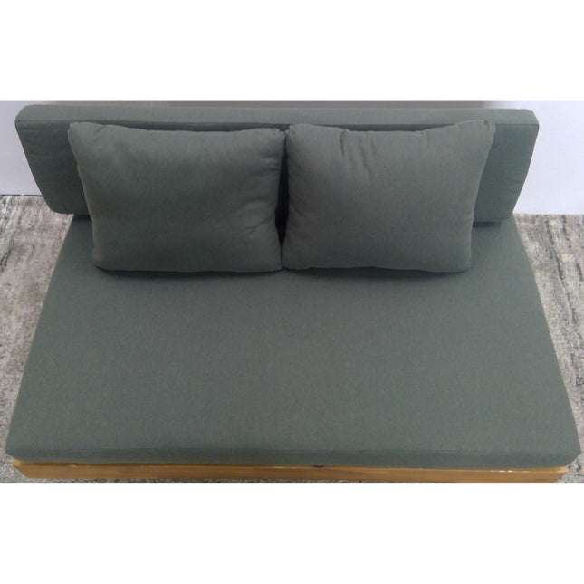 50" Outdoor Low Loveseat - Dravite Green