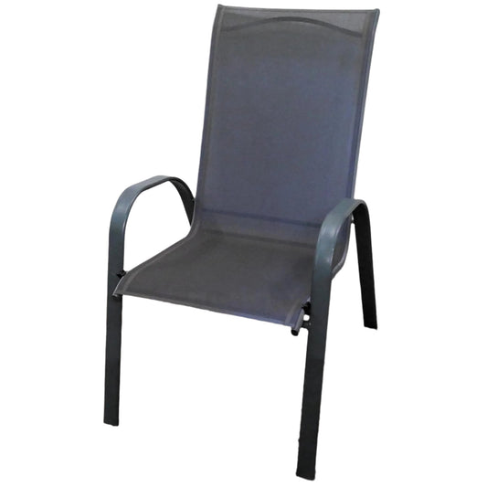 Gray Slingback Patio Chair