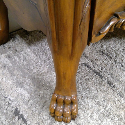 45" 4-Drawer Ornate Wood Dresser