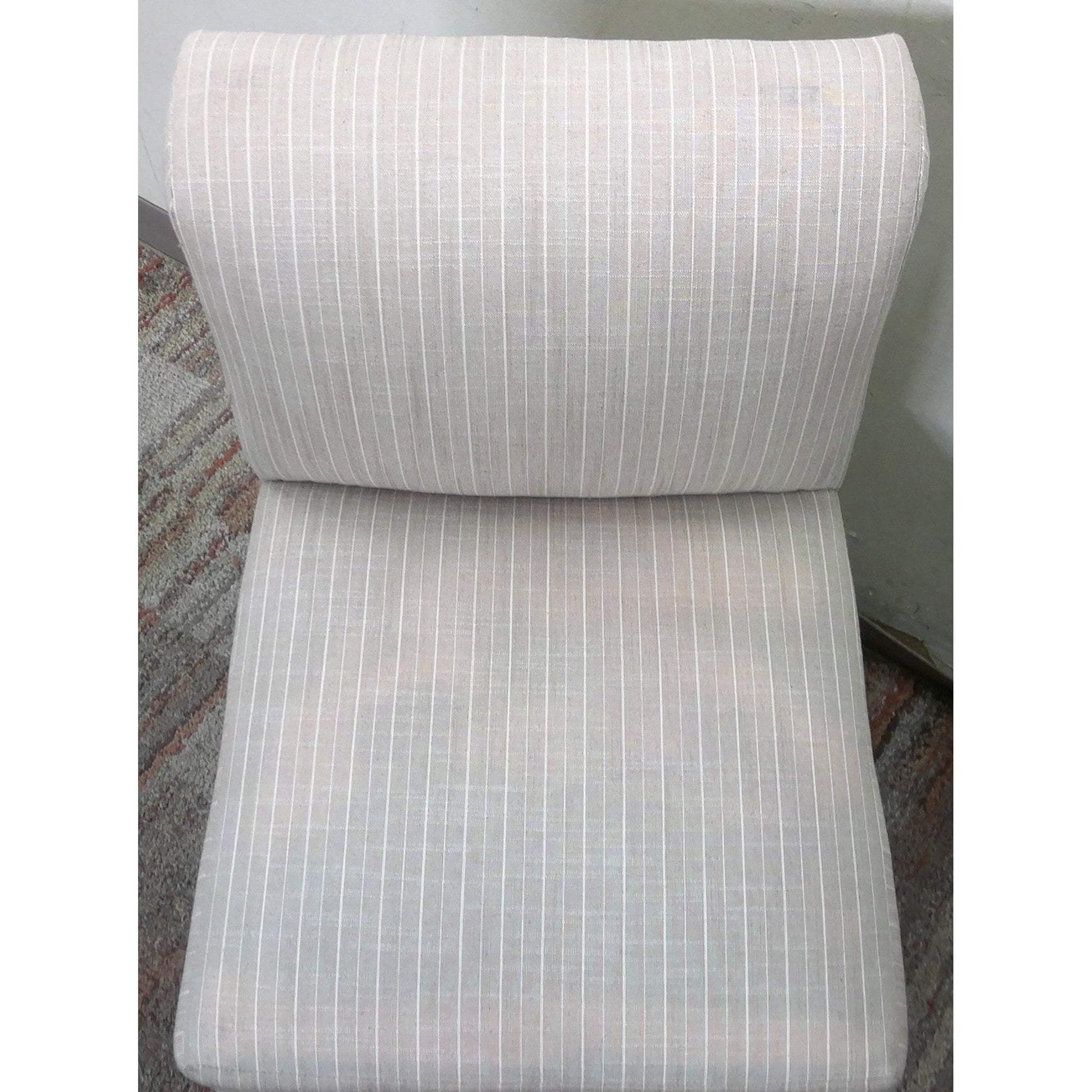 Striped Armless Chair