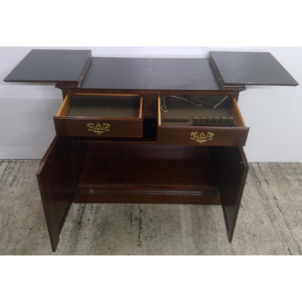Ethan Allen Cherry Wood Flip Top Buffet Server