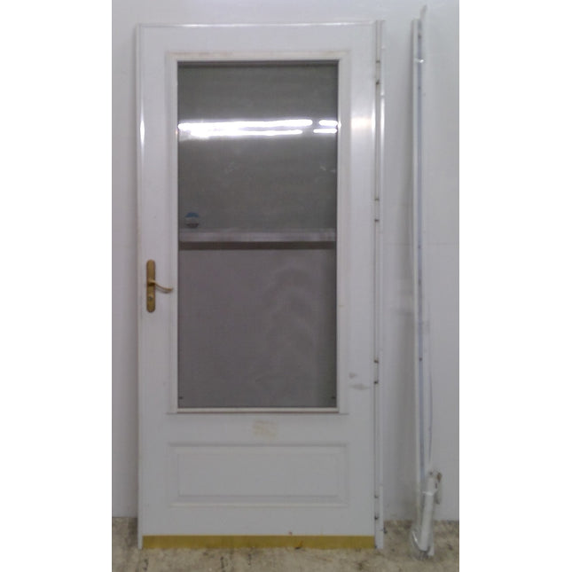 35.5" x 79.25" White Storm Door