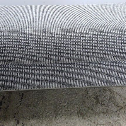 36" Gray and White Ottoman