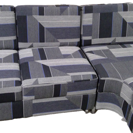 Three Piece Patterned Sectional Sofa