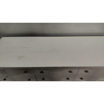 52" White Wood Dresser