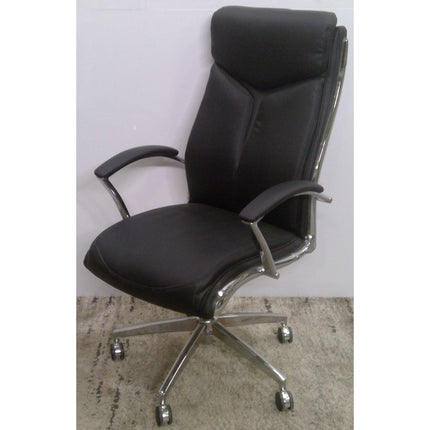 Black and Chrome Office Chair