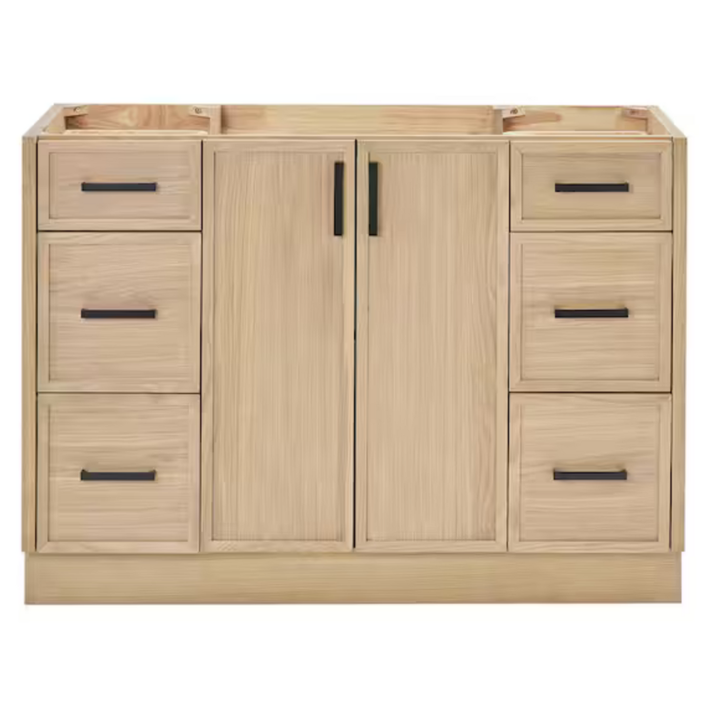 48" Single Sink Base Cabinet in White Oak