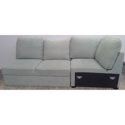 84" Blue Sectional Sofa
