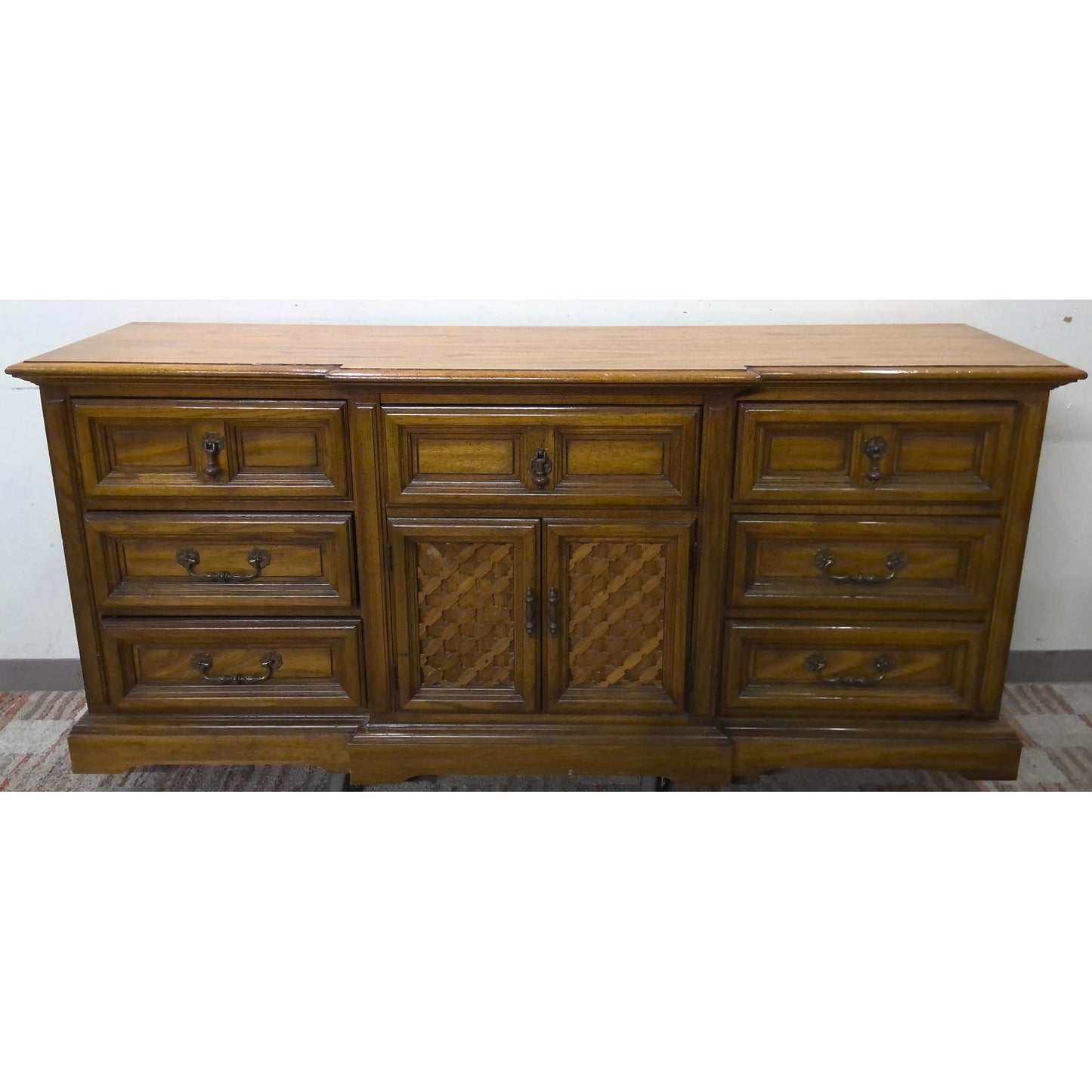 72" Wood Dresser with Mirror