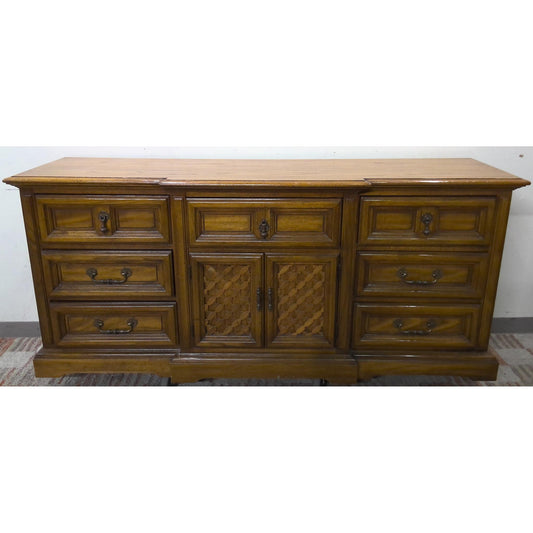 72" Wood Dresser with Mirror