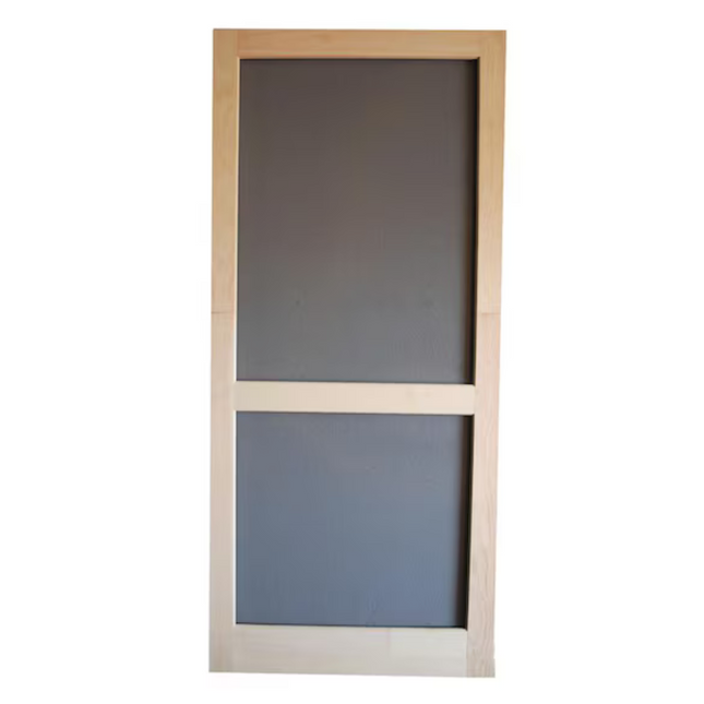 Universal Reversible 36X80 Single Hinged Ready To Paint Wood Screen Door