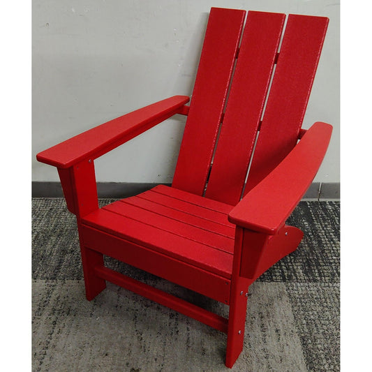Red Plastic Adirondack Chair